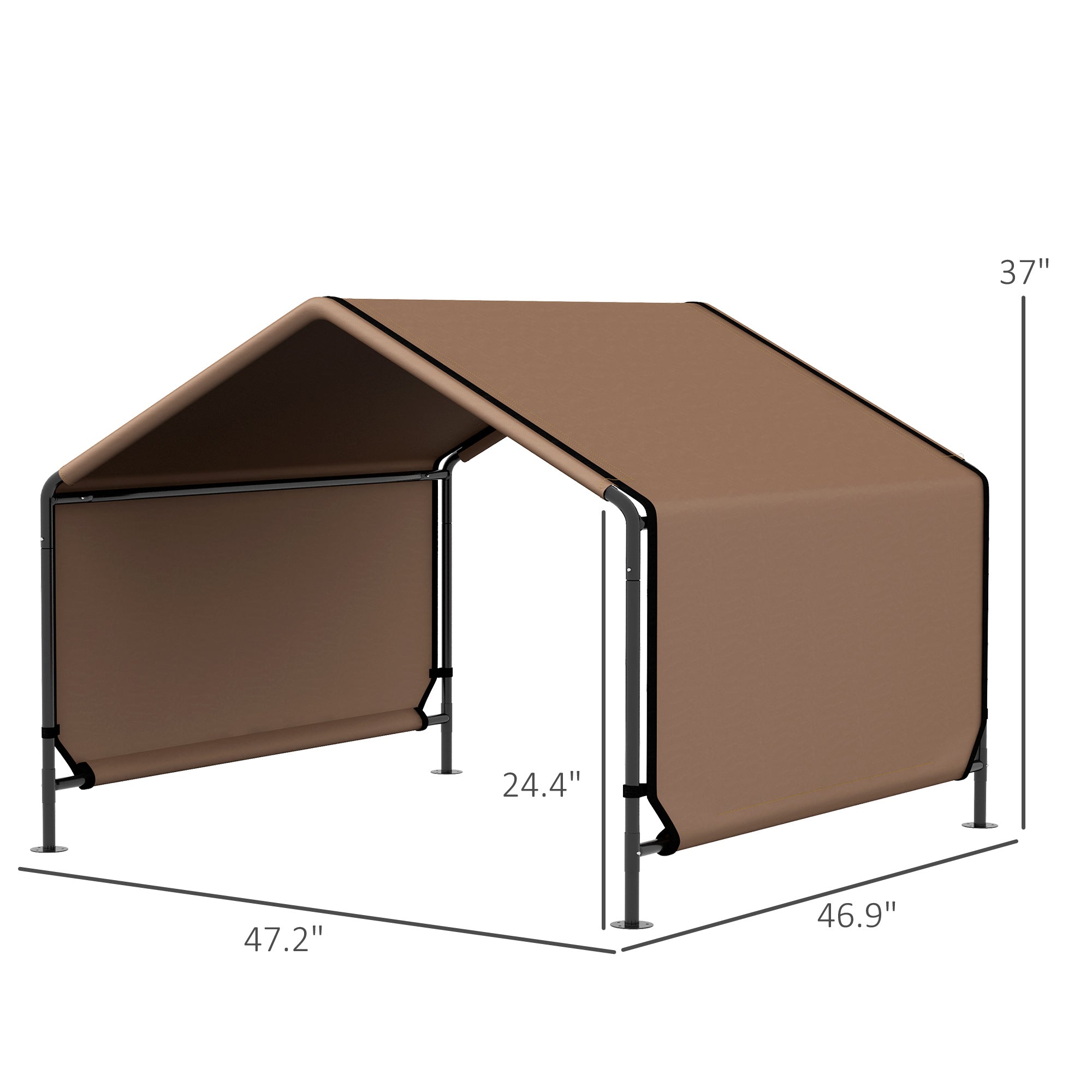 Luxury Pet Tent for Outdoor Shade - Brown