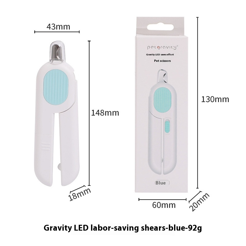 Professional Pet Nail Clippers with LED Illumination
