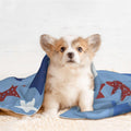 Plush Pet Blanket, 3D Paw Print Design