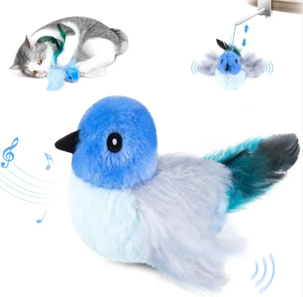 Interactive Flapping Bird Cat Toy USB Rechargeable