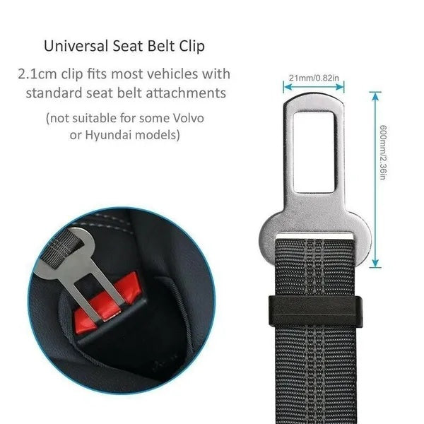 2-Pack Adjustable Pet Safety Seat Belts