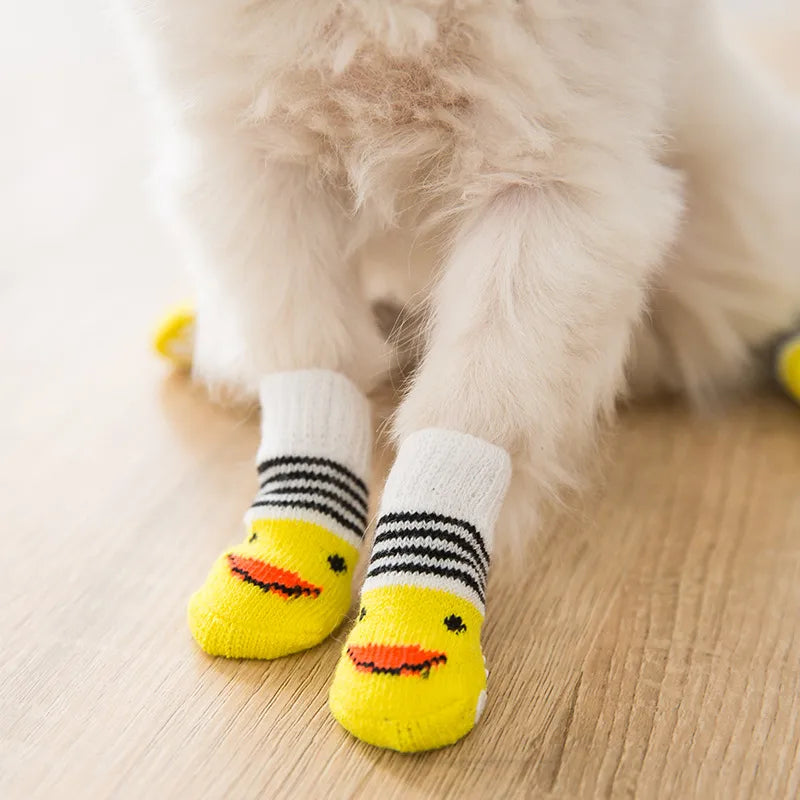 Non-Slip Wool Pet Socks