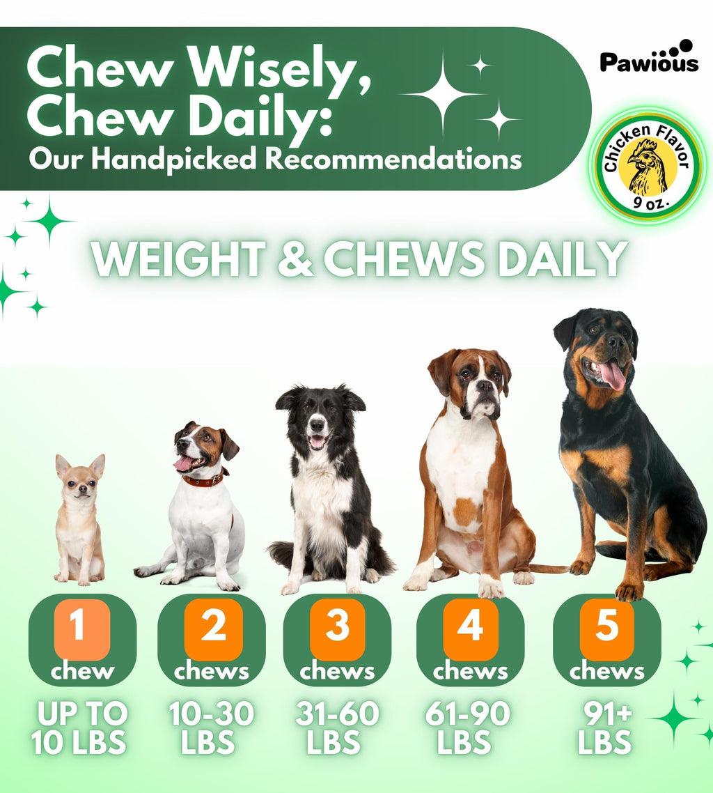 Natural Flea & Tick Prevention Chewables for Dogs, 120 Count