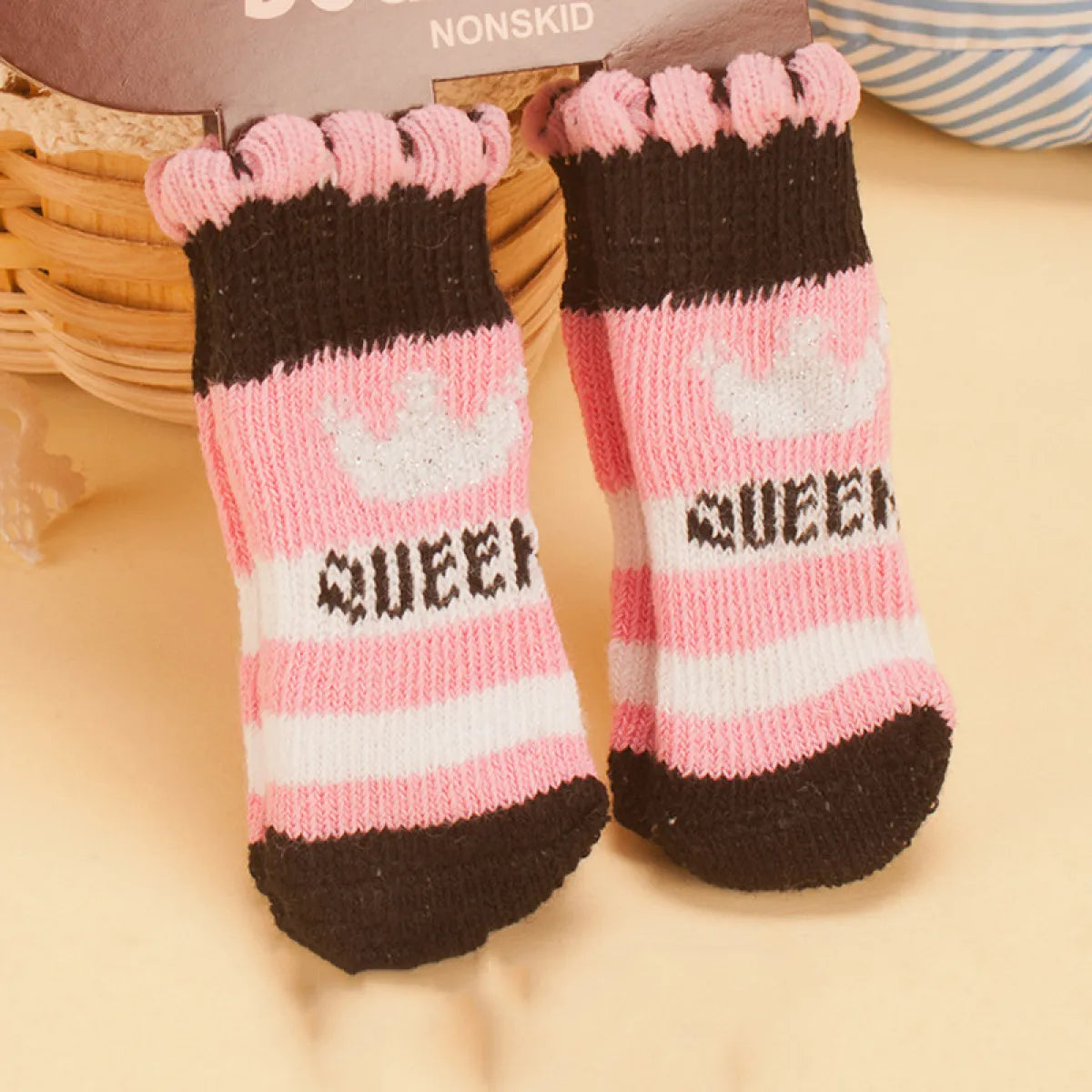 Non-Slip Wool Pet Socks