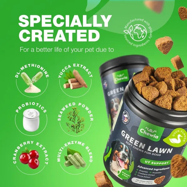 Duck Flavored Grass Burn Spot Dog Chews