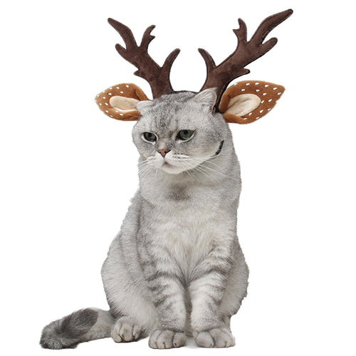 Adjustable Pet Antlers Headband, Small