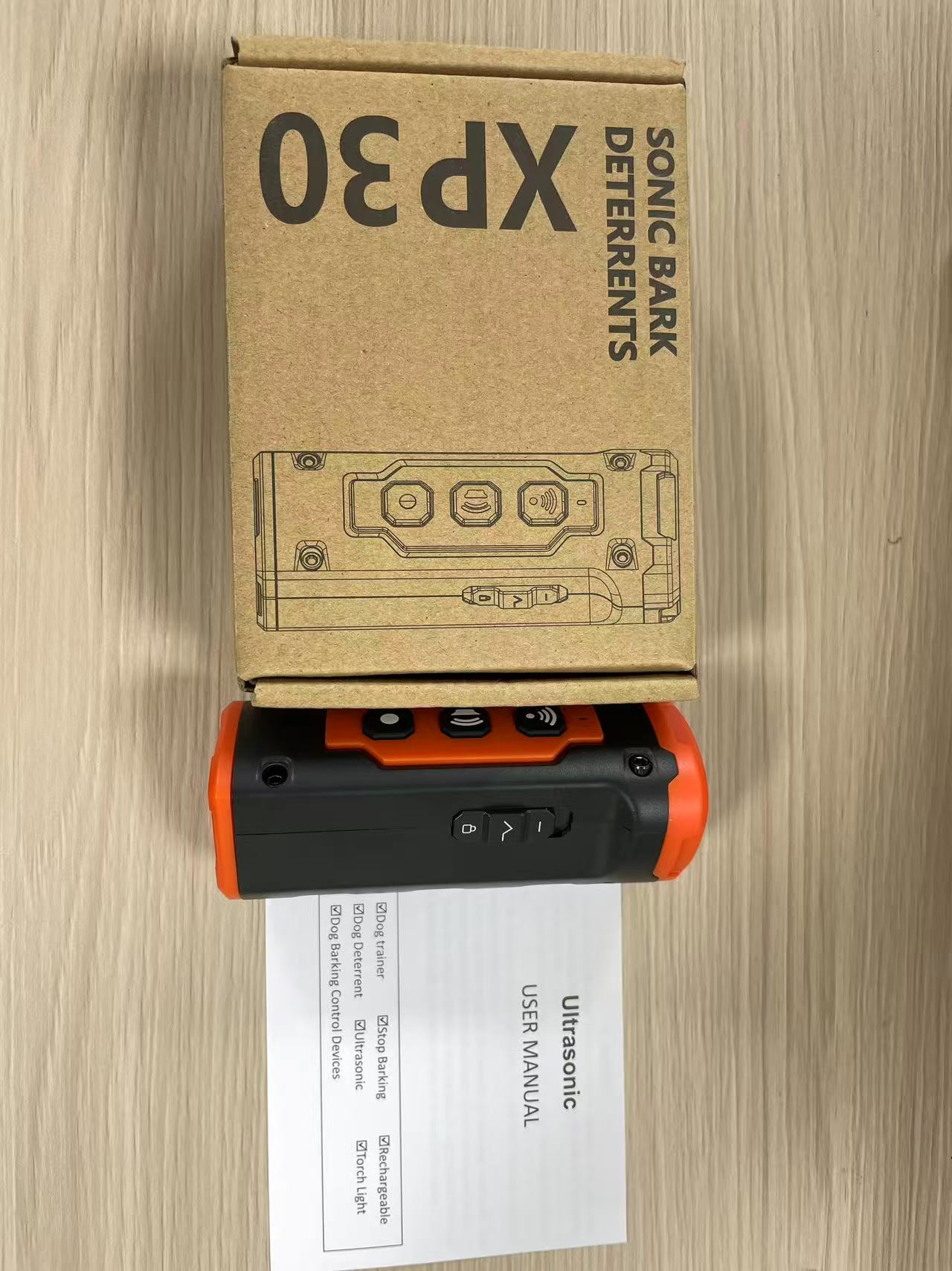 Ultrasonic Bark Control & Training Device, 50ft Range
