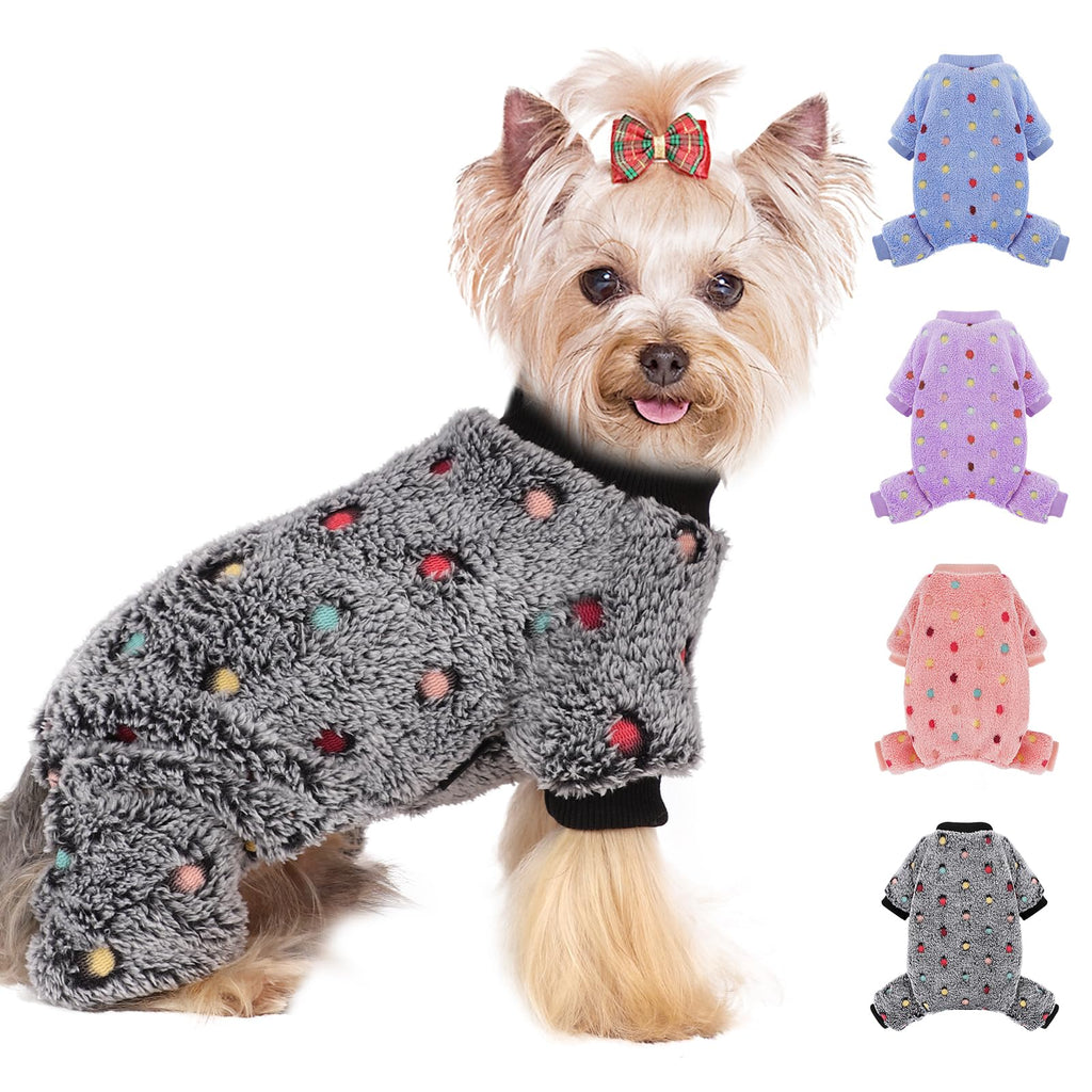 Dog Pajamas, Canine Sleepwear in Grey (XXXS)