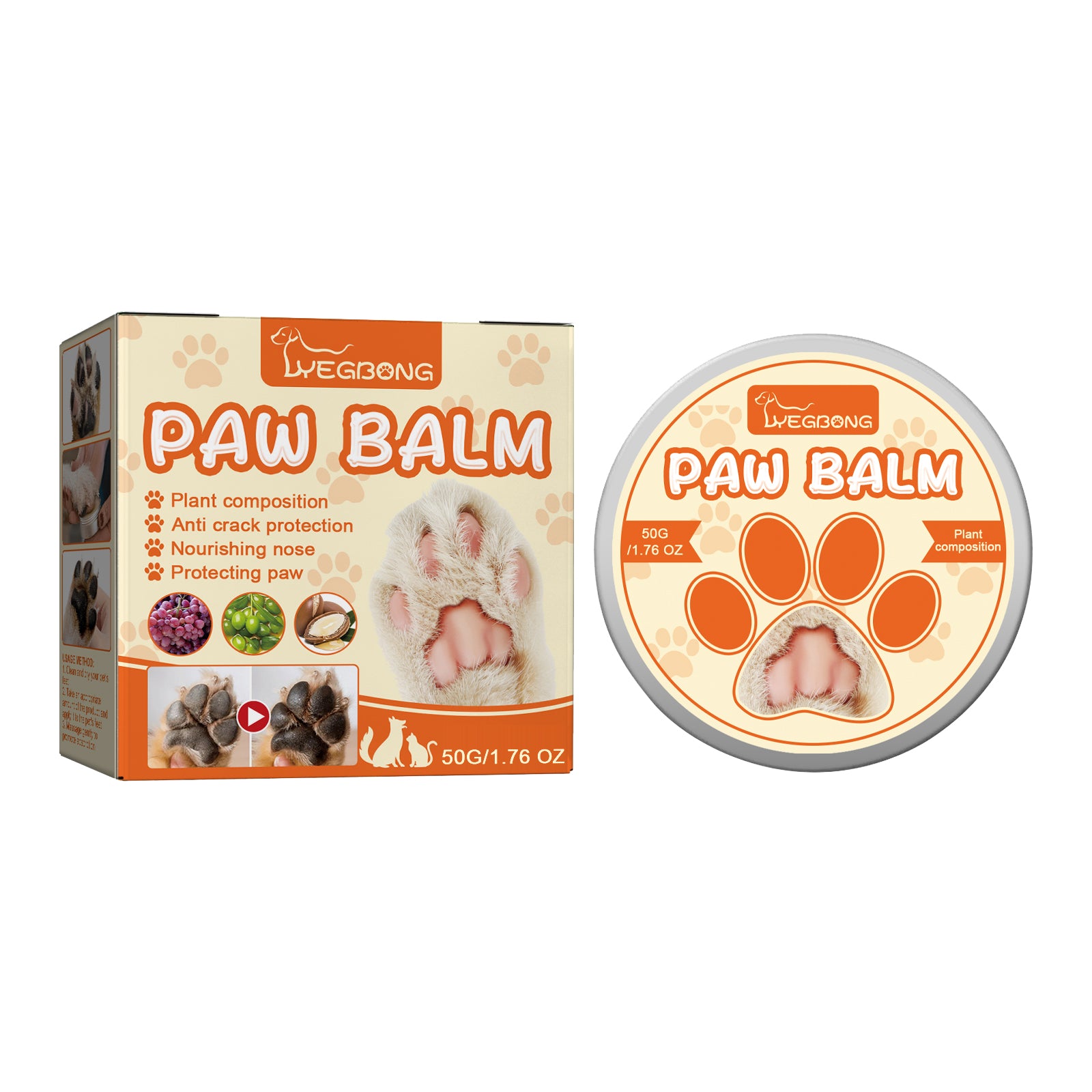 Nourishing Paw Balm for Cats and Dogs