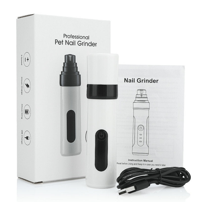 Refined Pet Nail Grinder and Trimmer in White