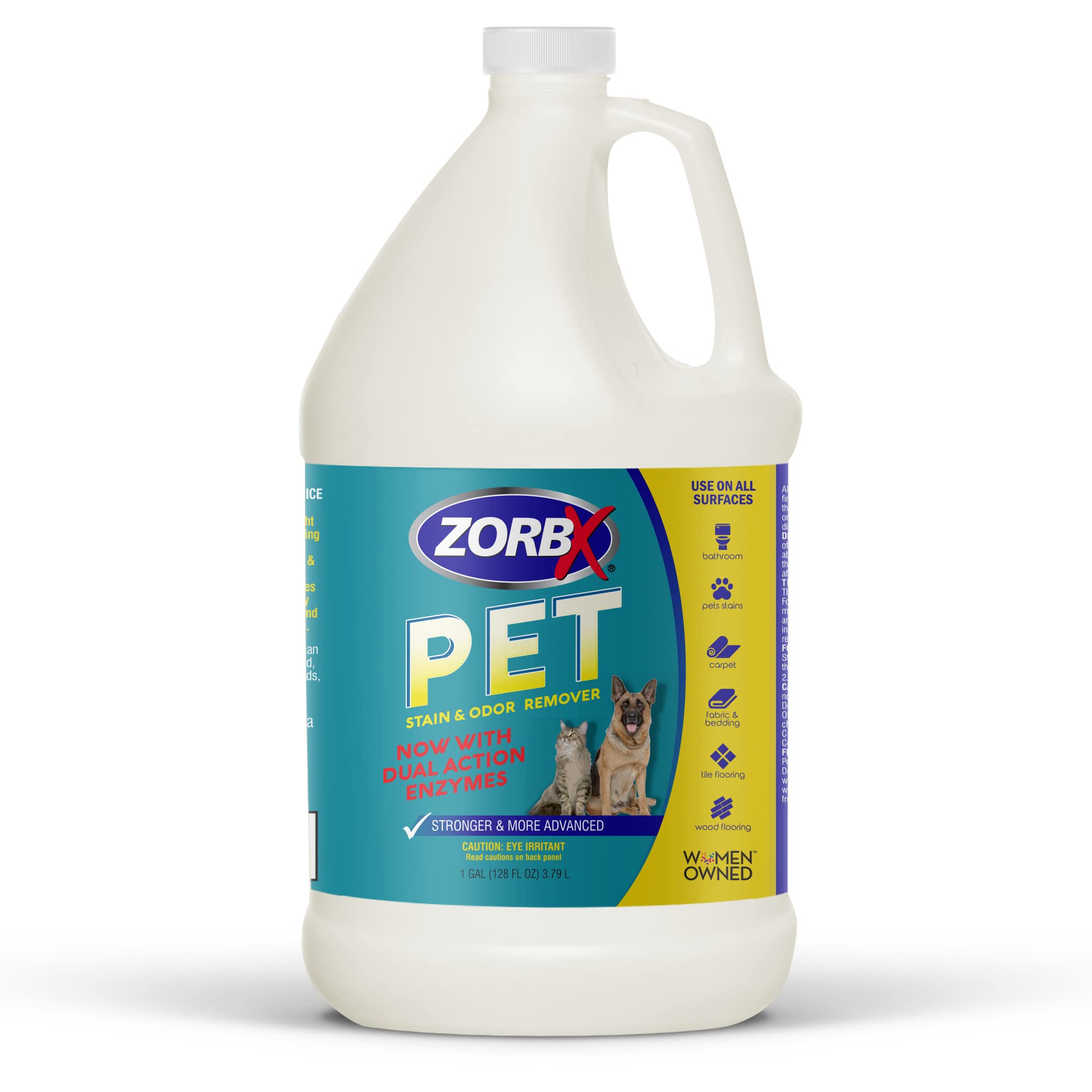 Dual-Action Pet Stain and Odor Eliminator, 128 fl oz