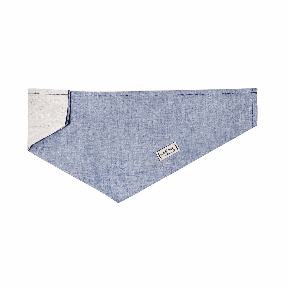 Chambray Classic Oxford Dog Bandana
