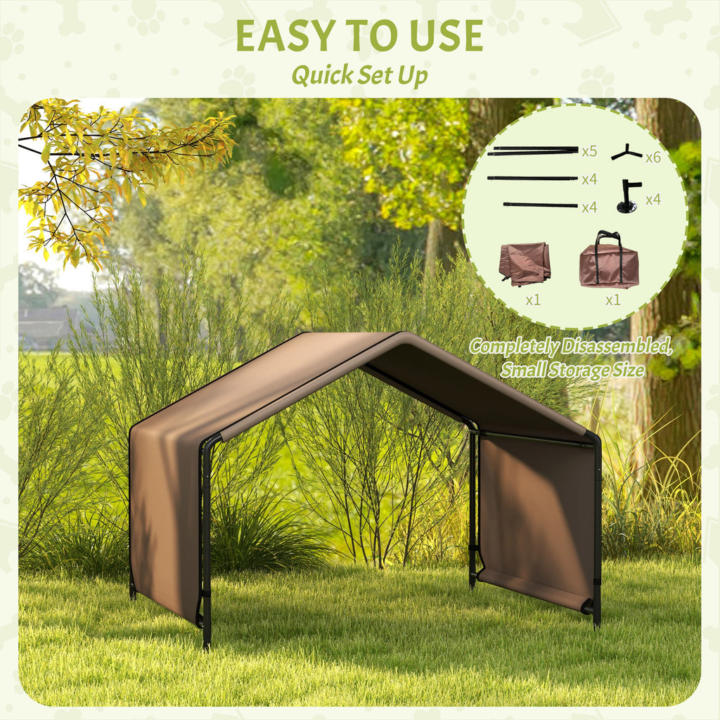Luxury Pet Tent for Outdoor Shade - Brown
