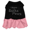 Santa Paws Rhinestone Dress, Black XXLBKPK