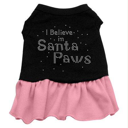 Santa Paws Rhinestone Dress, Black XXLBKPK