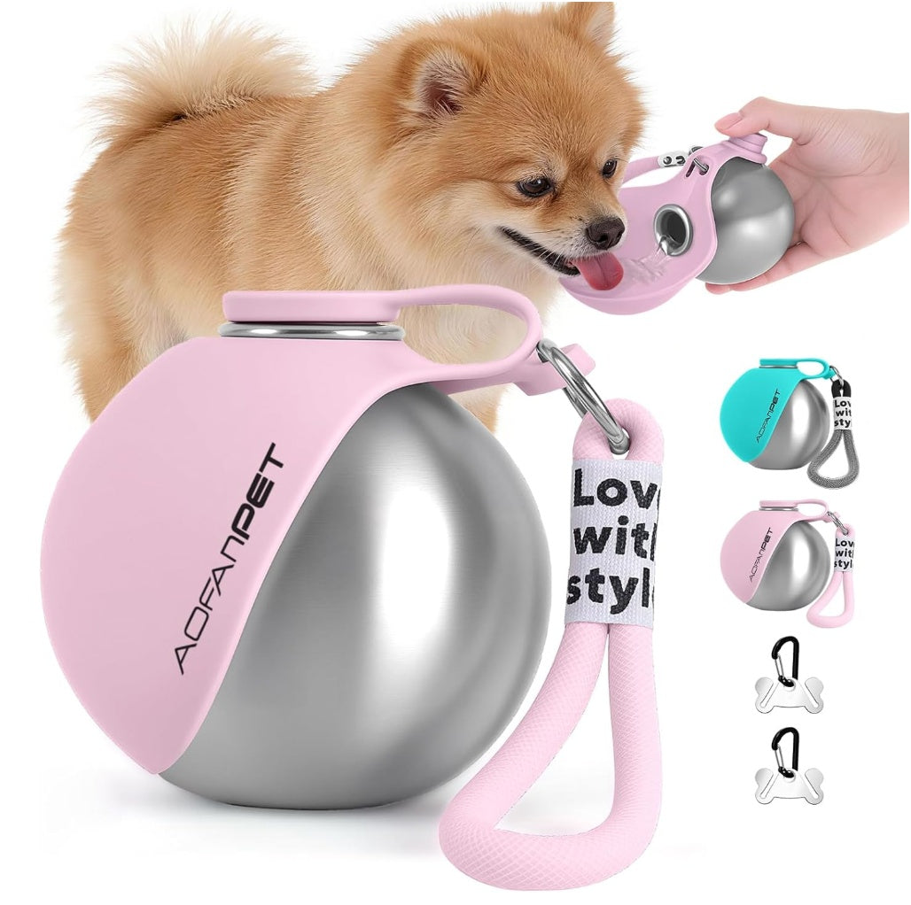 Portable Stainless Steel Pet Water Dispenser